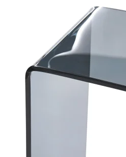 Konsolbord KENDALL Hærdet glas Sort