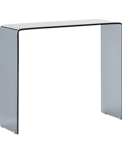 Konsolbord KENDALL Hærdet glas Sort