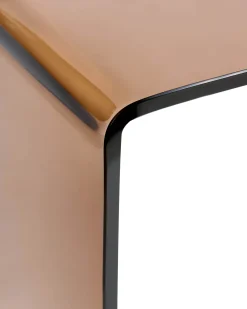 Konsolbord KENDALL Hærdet glas Brun