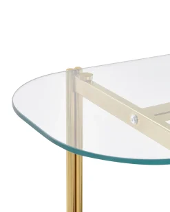 Konsolbord LOVELL Hærdet glas Guld