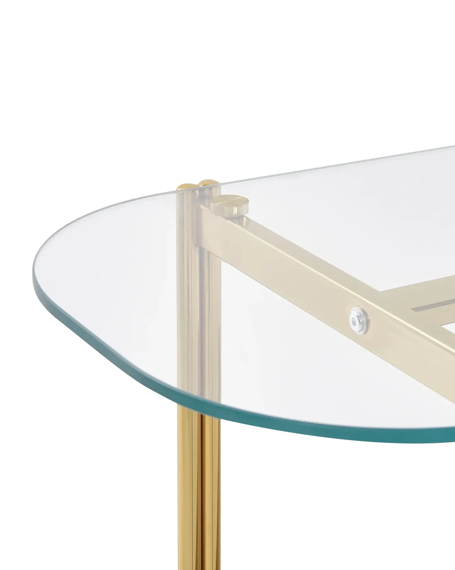 Konsolbord LOVELL Hærdet glas Guld