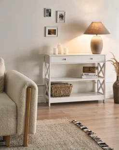 Konsolbord MONTGOMERY Hvid