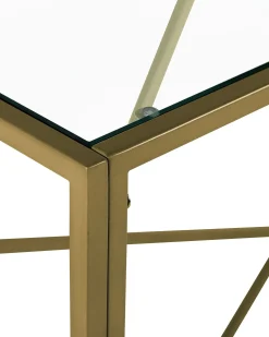 Konsolbord ORLAND Glas Guld