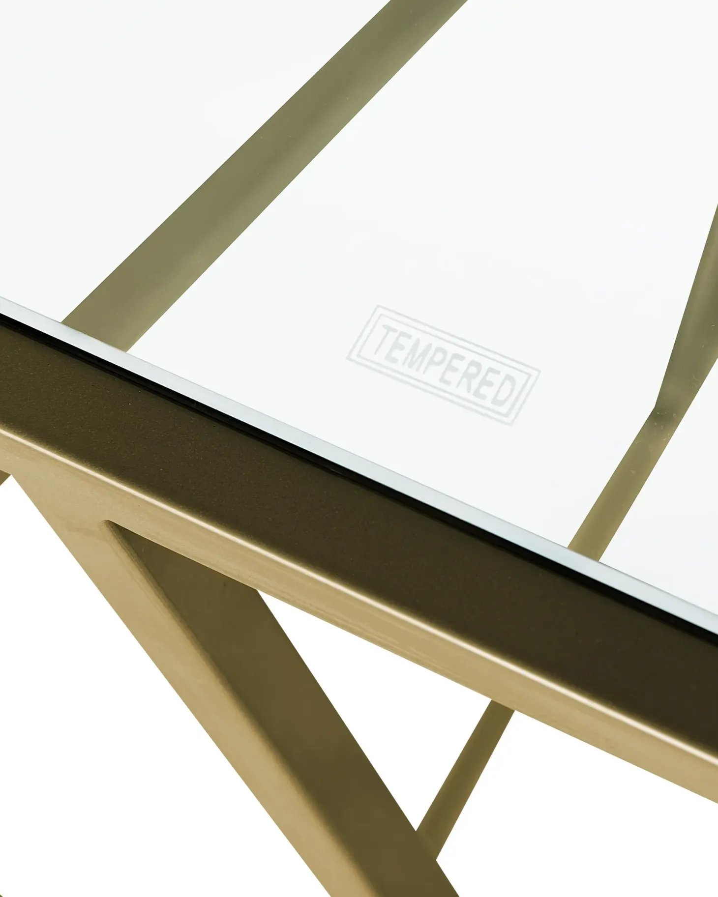 Konsolbord ORLAND Glas Guld