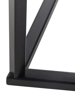 Konsolbord PERRIN Hærdet glas Marmor/sort