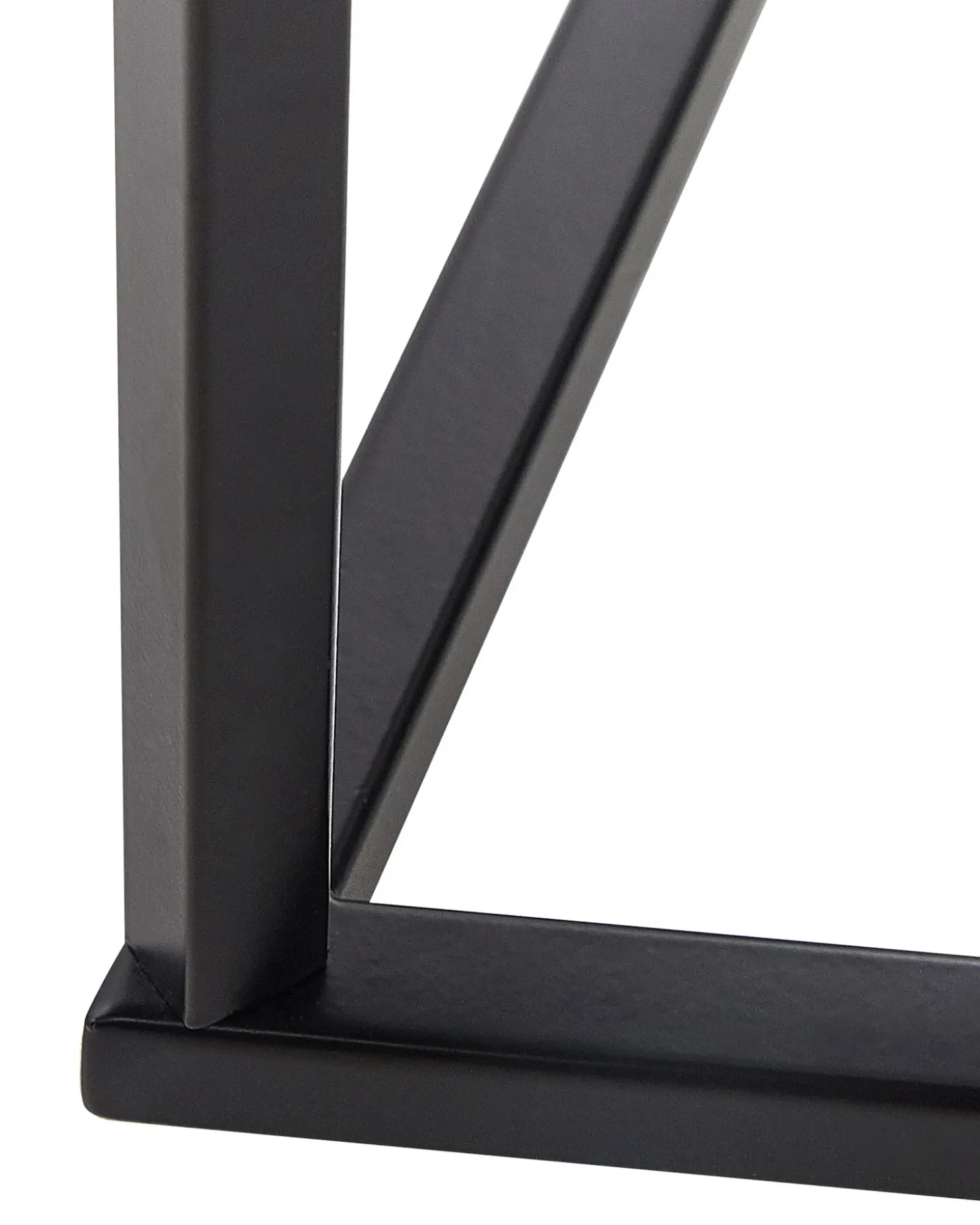 Konsolbord PERRIN Hærdet glas Marmor/sort