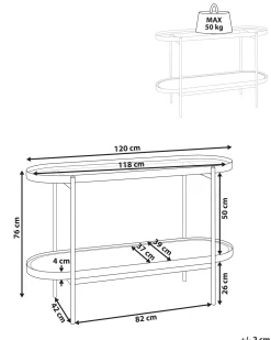Konsolbord RENO Sort