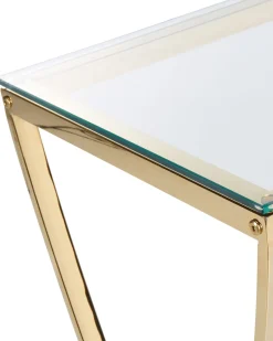Konsolbord RINGGOLD Hærdet glas Guld
