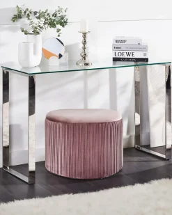 Konsolbord TILON Hærdet glas Sølv