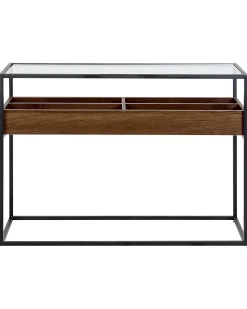 Konsolbord WACO Hærdet glas Sort