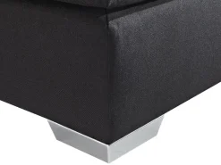 Kontinentalseng Kunstlæder PRESIDENT 180 x 200 cm Sort
