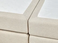 Kontinentalseng med opbevaring ARISTOCRAT Lys Beige 160 x 200 cm