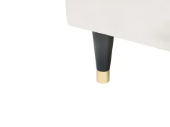 Kontinentalseng med opbevaring DAME Velour Cremehvid 180 x 200 cm