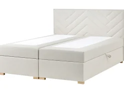 Kontinentalseng med opbevaring ESQUIRE Cremehvid 180 x 200 cm