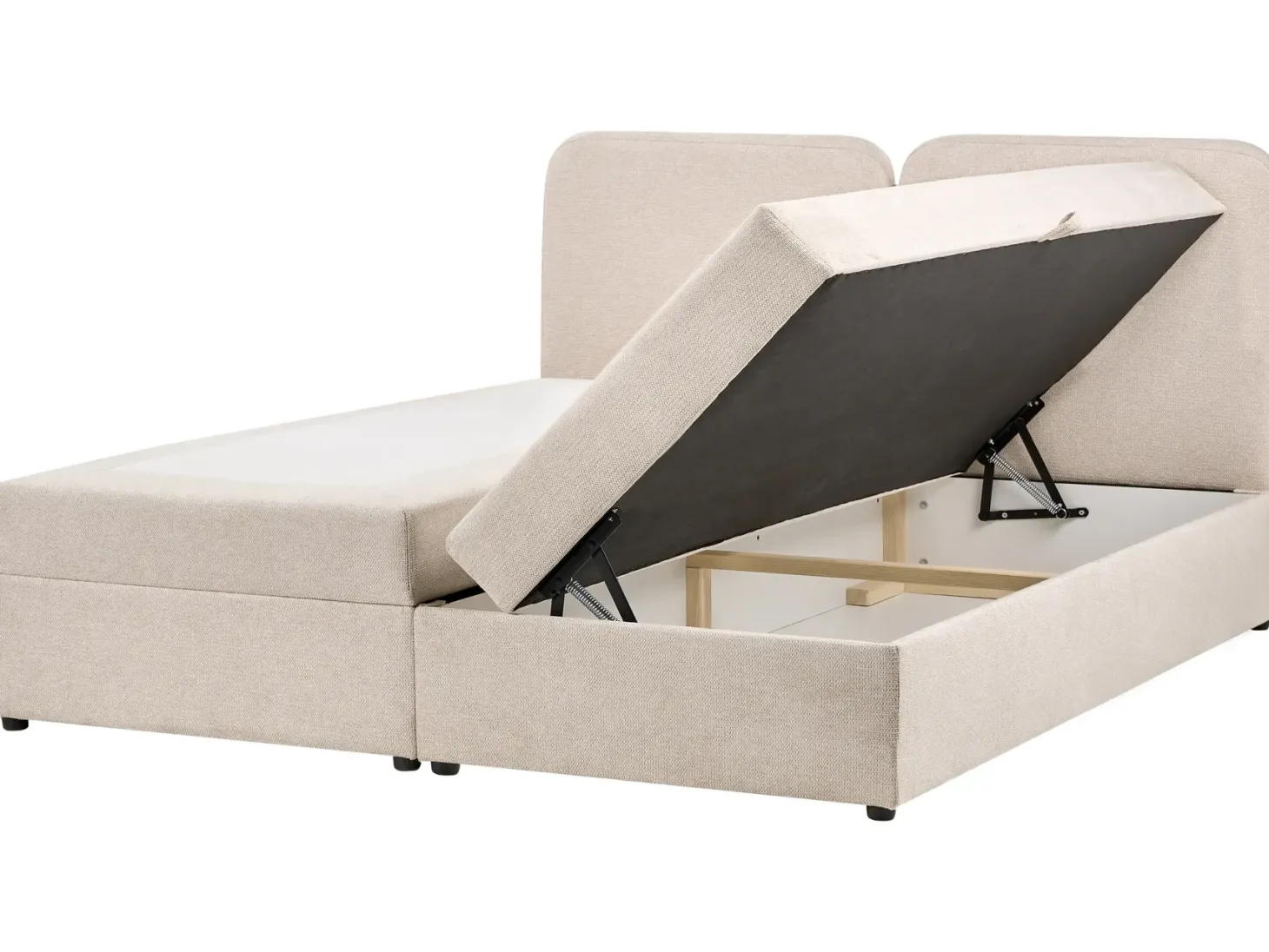 Kontinentalseng med opbevaring CHANCELLOR Lys Beige 180 x 200 cm