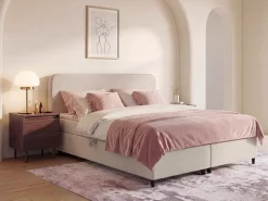 Kontinentalseng med opbevaring REGENT Lys Beige 180 x 200 cm