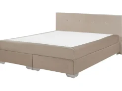 Kontinentalseng Velour CONSUL 180 x 200 cm Lys Beige