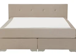 Kontinentalseng Velour CONSUL 180 x 200 cm Lys Beige