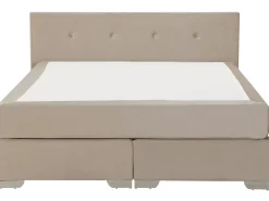 Kontinentalseng Velour CONSUL 160 x 200 cm Lys Beige