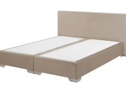 Kontinentalseng Velour CONSUL 160 x 200 cm Lys Beige