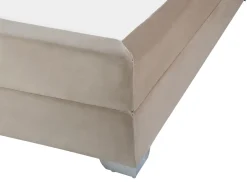 Kontinentalseng Velour CONSUL 160 x 200 cm Lys Beige