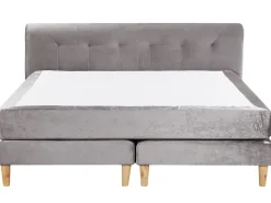 Kontinentalseng Velour MARQUISE 180 x 200 cm Grå