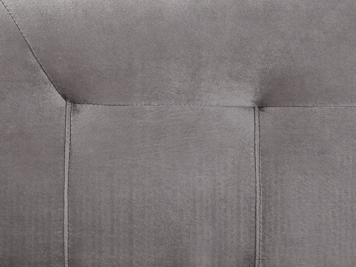 Kontinentalseng Velour MARQUISE 180 x 200 cm Grå