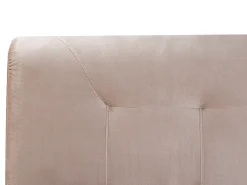Kontinentalseng Velour MARQUISE 180 x 200 cm Beige
