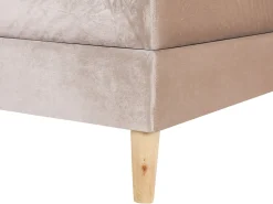 Kontinentalseng Velour MARQUISE 180 x 200 cm Beige