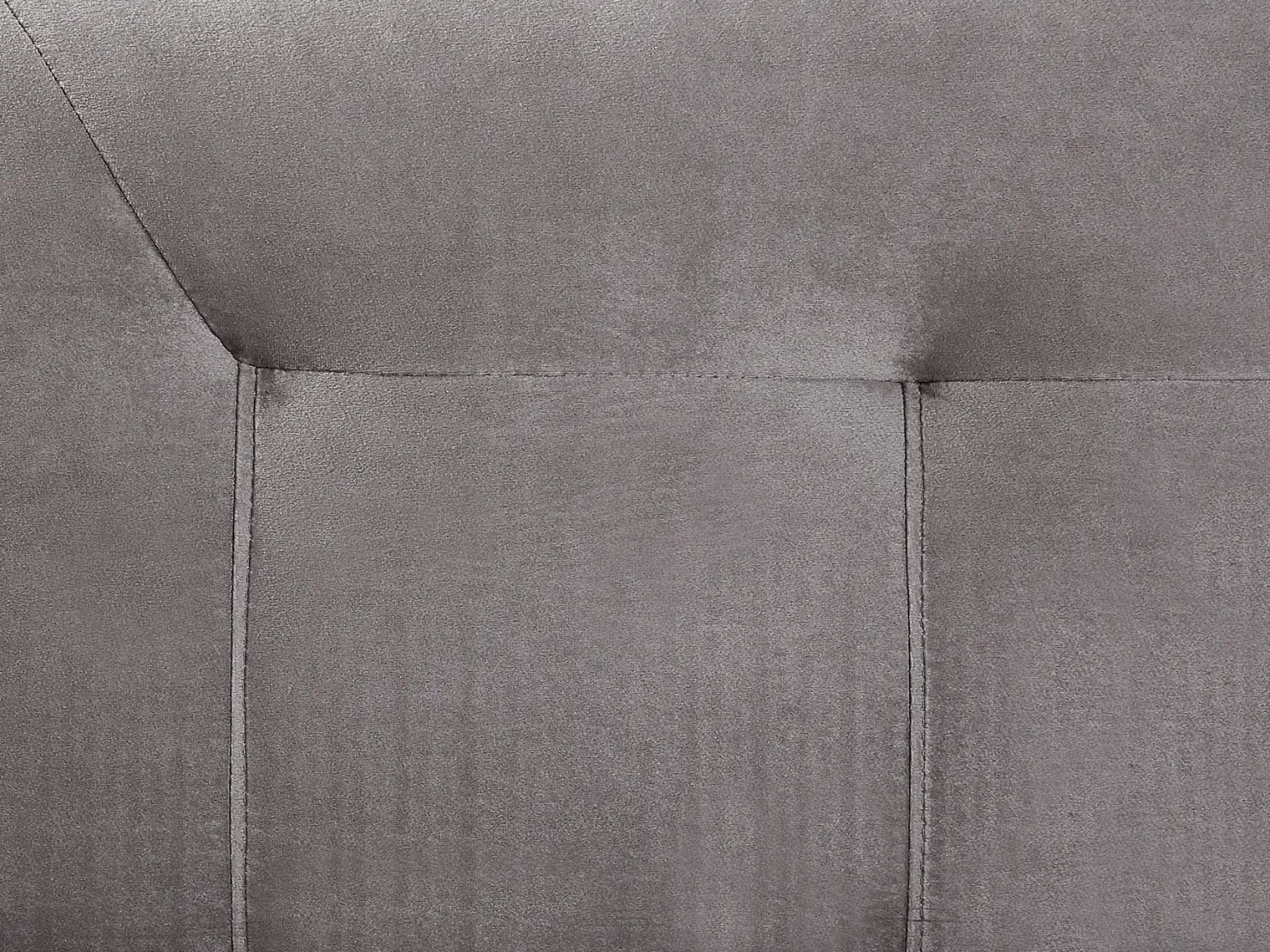 Kontinentalseng Velour MARQUISE 160 x 200 cm Grå