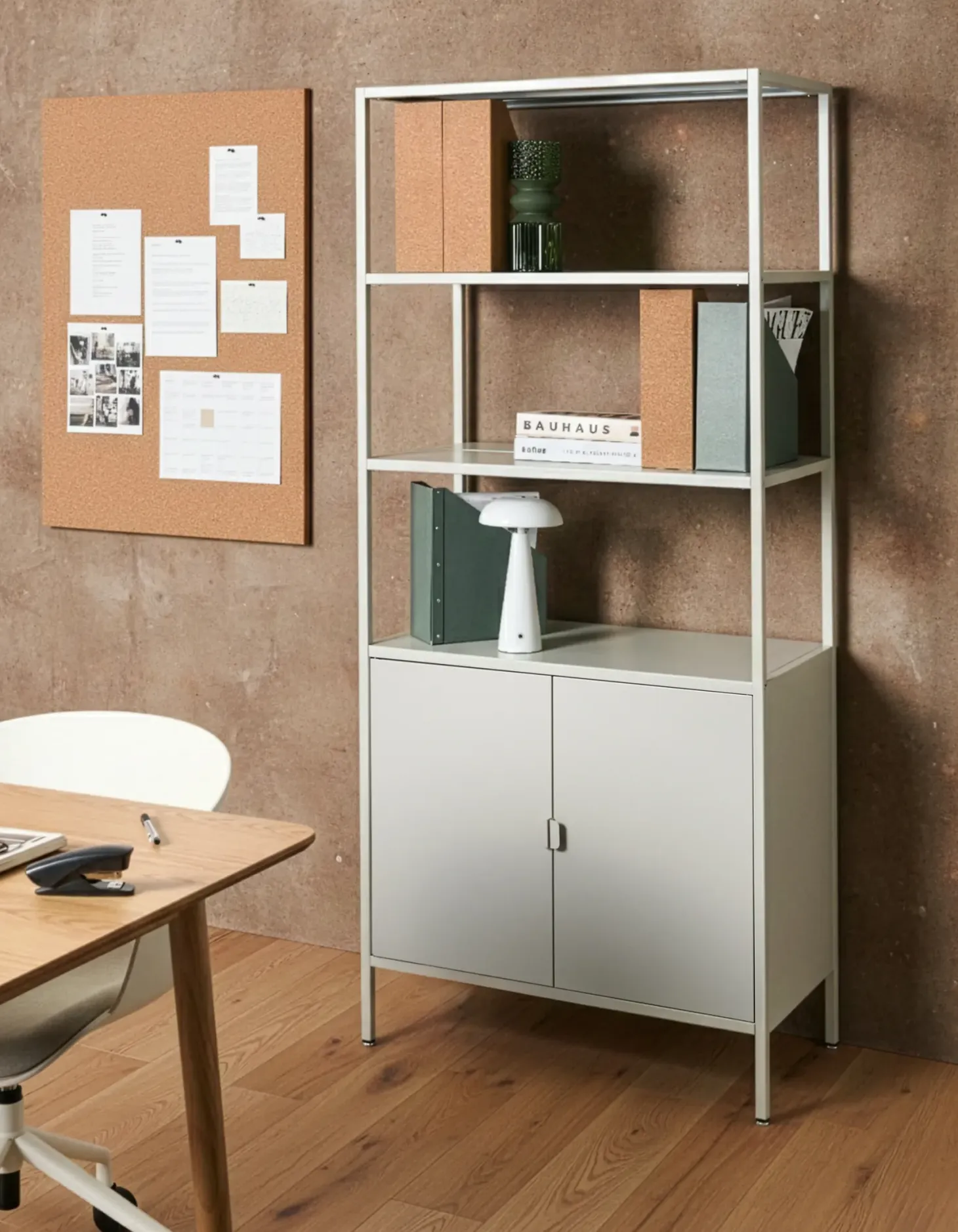 Kontorskab KAURI Metal Lysegrå