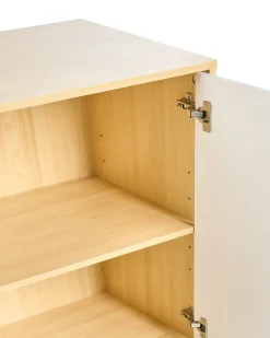 Kontorskab ZEHNA Lysebrun/hvid