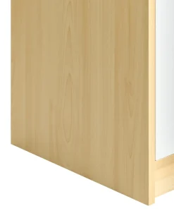 Kontorskab ZEHNA Lysebrun/hvid
