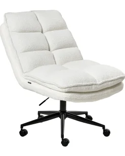 Kontorstol ADDISON Boucle Hvid