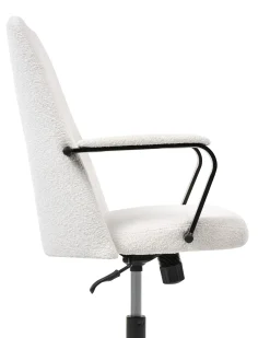 Kontorstol CAROGA Boucle Hvid