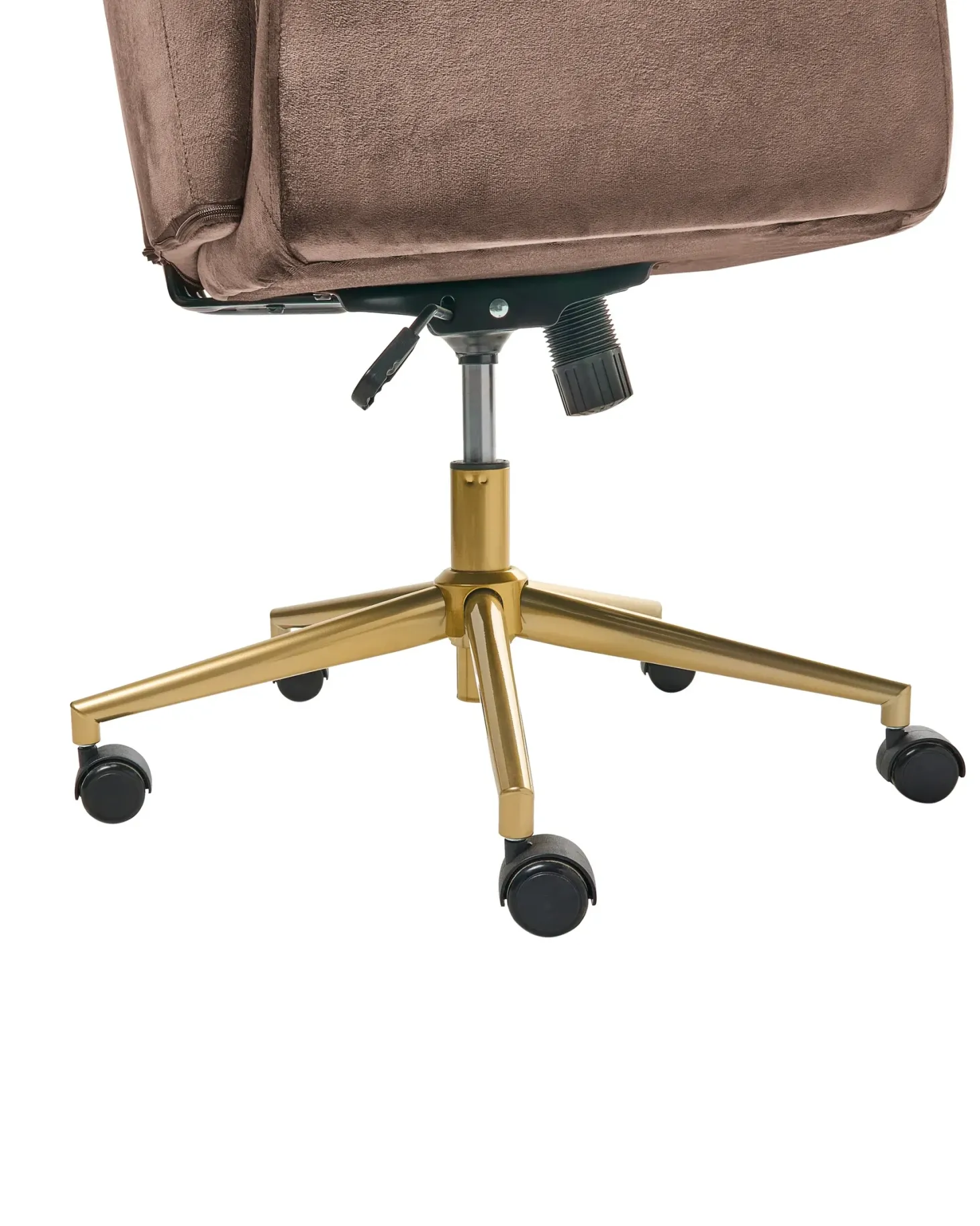 Kontorstol CLARE Velour Brun