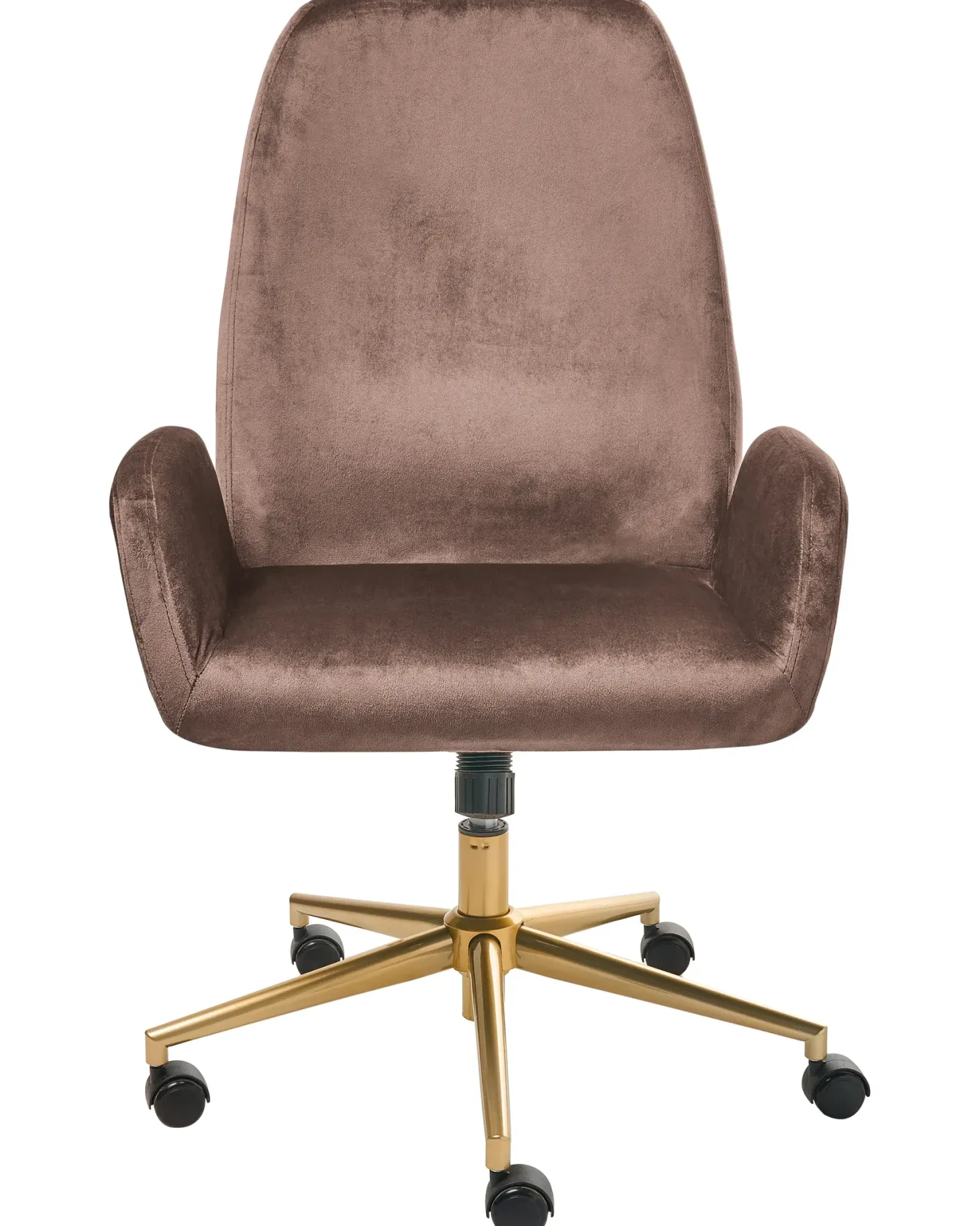 Kontorstol CLARE Velour Brun