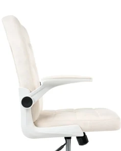 Kontorstol DANDY Velour Cremehvid