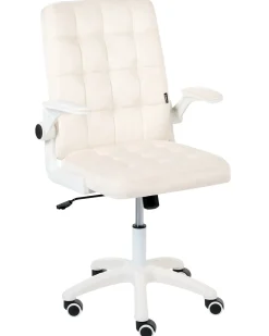 Kontorstol DANDY Velour Cremehvid