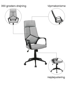 Kontorstol DELIGHT Grå