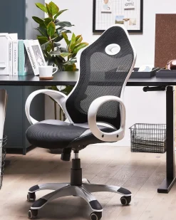 Kontorstol iCHAIR Sort/hvid