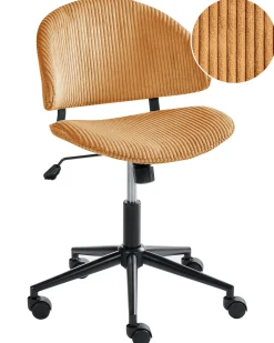 Kontorstol KIANA Fløjl Orange