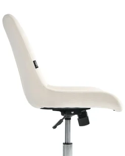 Kontorstol MELROSE Velour Cremehvid