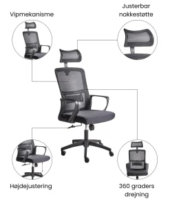 Kontorstol MONARCH Sort