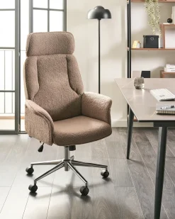 Kontorstol PILOT Boucle Brun