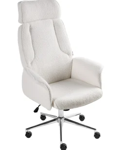 Kontorstol PILOT Boucle Cremehvid