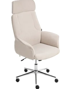 Kontorstol PILOT Velour Lys Beige