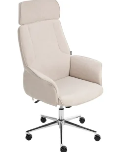 Kontorstol PILOT Velour Lys Beige