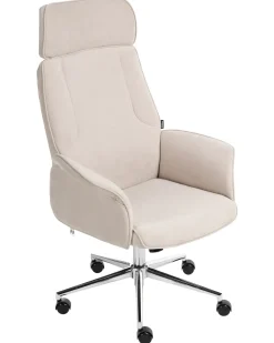 Kontorstol PILOT Velour Lys Beige
