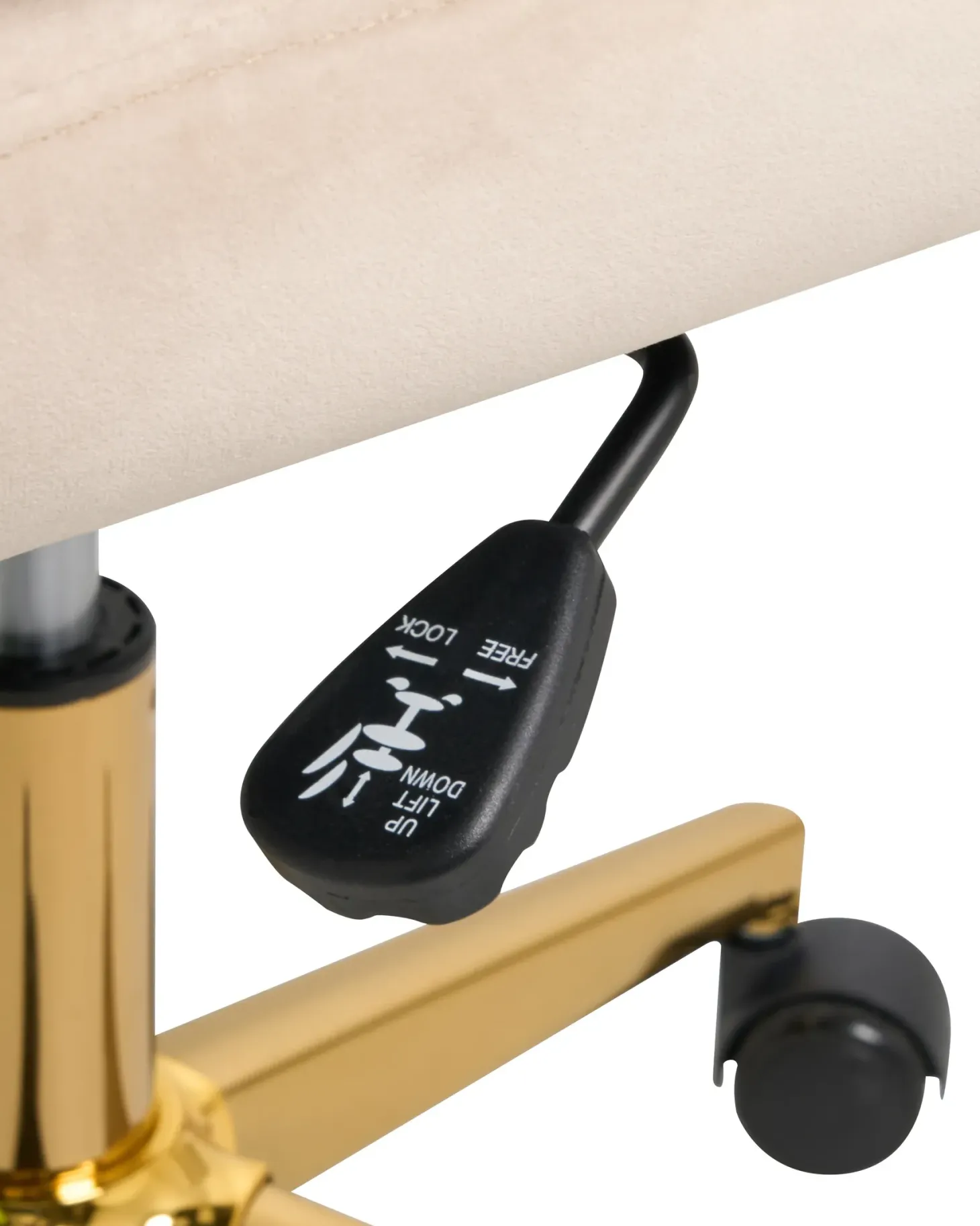 Kontorstol VAMURE Velour Lys Beige